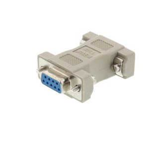 DB9 Poj Niam rau Poj Niam Null Modem Adapter