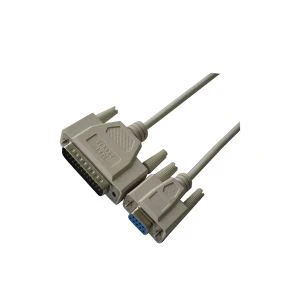 DB9 Txiv neej rau DB25 Txiv neej thov Modem Cable