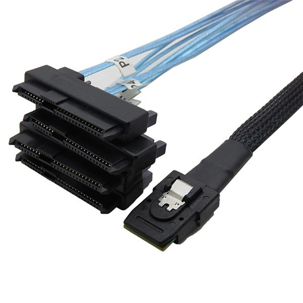 SFF 8087 to SFF-8482 connectors with SATA power Cable